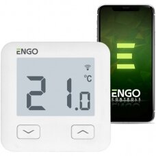 Programuojamas, internetu valdomas, potinkinis temperatūros reguliatorius ENGO Controls E10W230WIFI, 230 V
