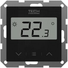 Potinkinis temperatūros reguliatorius TECH Controllers EU-F-2z v1, 230 V, juodas