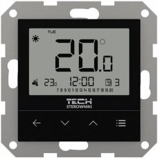 Programuojamas, potinkinis temperatūros reguliatorius TECH Controllers EU-F-4z v1, 230 V, juodas