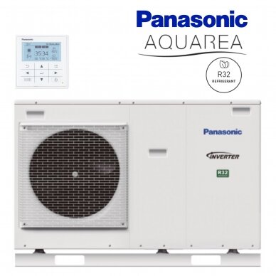 Šilumos siurblys oras-vanduo Panasonic Aquarea High Performance Mono-bloc J Generation WH-MDC05J3E5, 5 kW