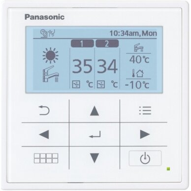 Šilumos siurblys oras-vanduo Panasonic Aquarea T-CAP Bi-bloc H Generation KIT-WXC09H3E8, 9 kW 6